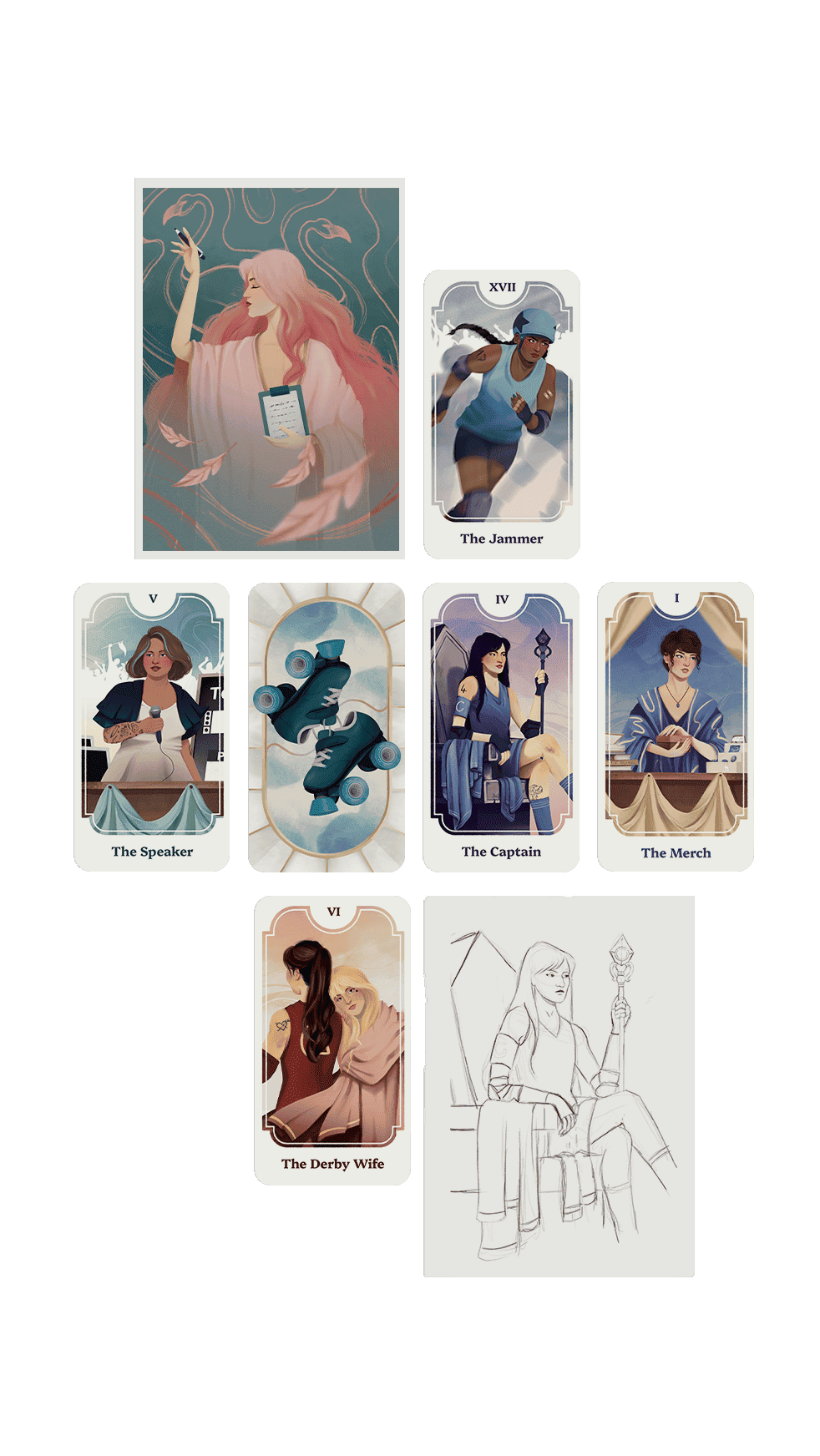 Oracle Roller Derby –– illustrations et graphisme par Babirosky