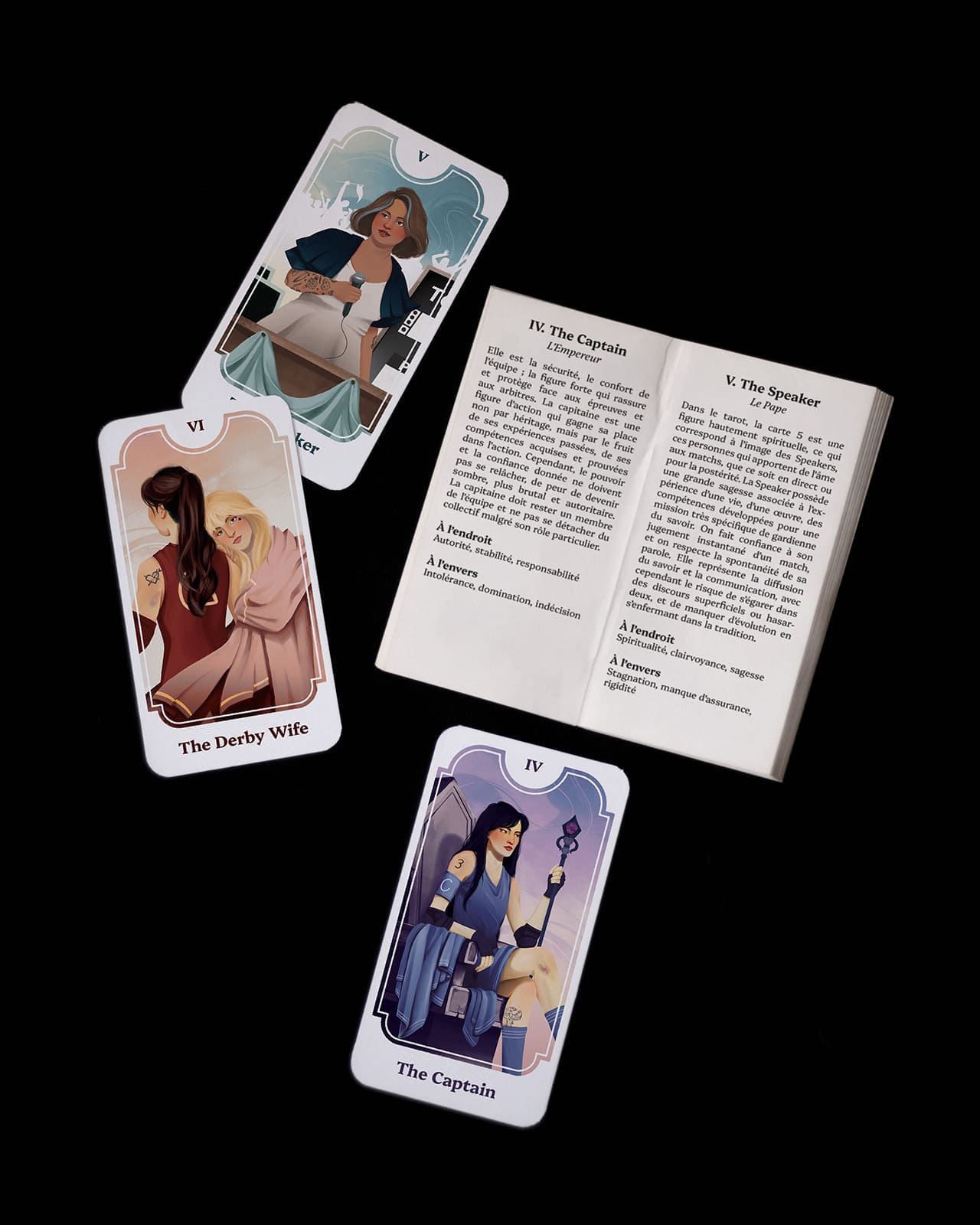 Cartes et livret de l'oracle roller derby